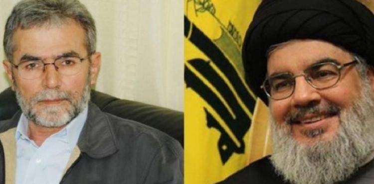 حسن نصرالله وزياد النخالة