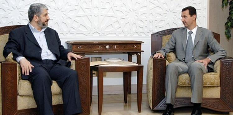 بشار الأسد وخالد مشعل