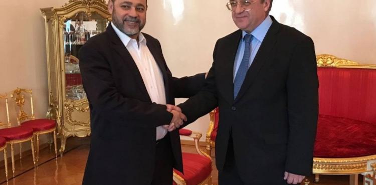 موسى ابو مرزوق يجتمع مع نائب وزير الخارجية الروسي