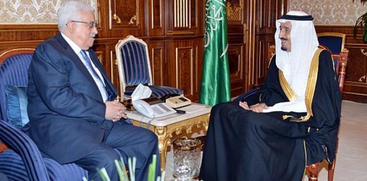 العاهل السعودي ومحمود عباس