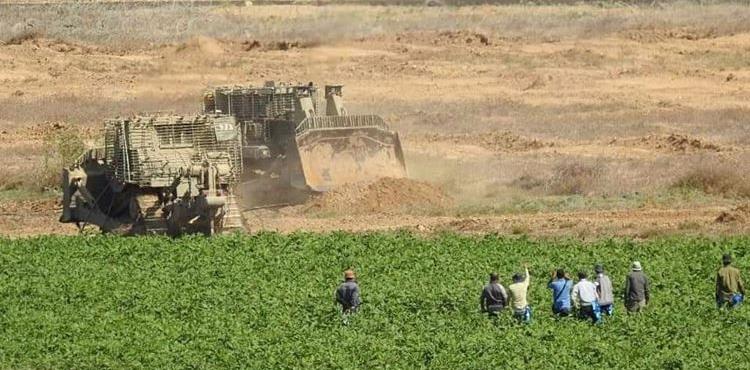 تجريف أراضي شرق خان يونس.jpg