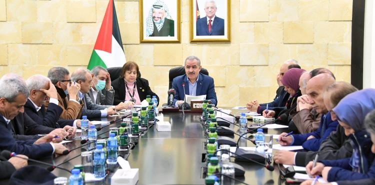 اجتماع مجلس الوزراء برئاسة اشتية