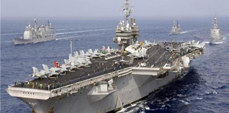 القوات الأمريكية في مياه الخليج