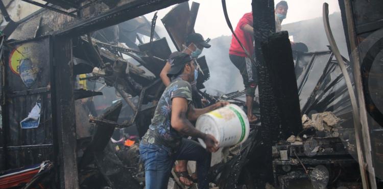 حريق النصيرات