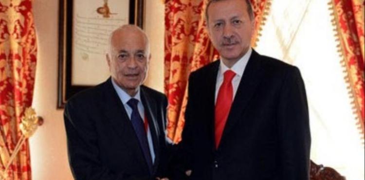 لقاء سابق بين أردوغان ونبيل العربي