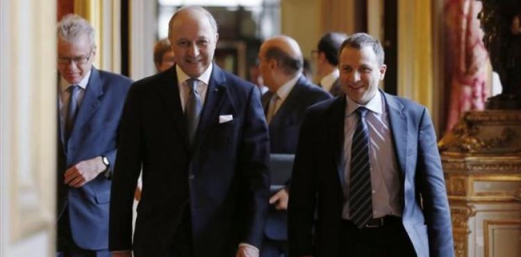 وزير الخارجية الفرنسي، لوران فابيوس ونظيره اللبناني 