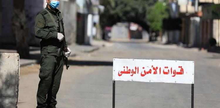 حظر التجول غزة كورونا الشرطة