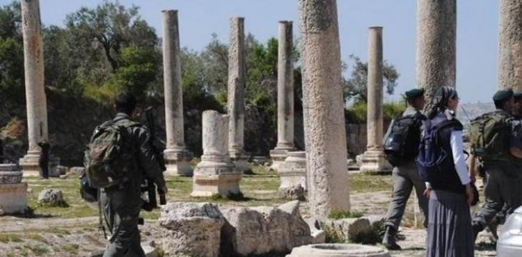 الموقع الأثري في بلدة سبسطية شمال نابلس.