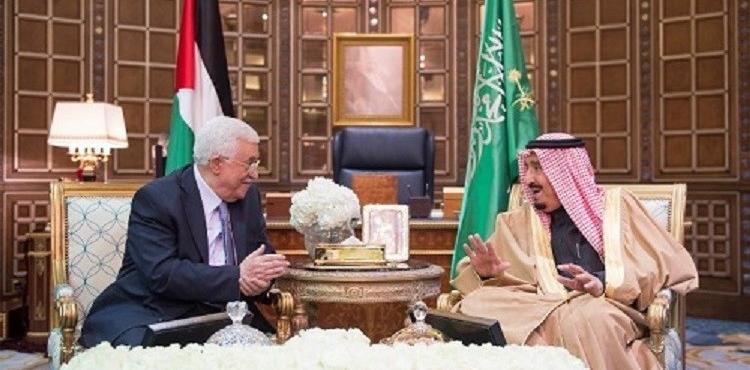 الملك سلمان وعباس 