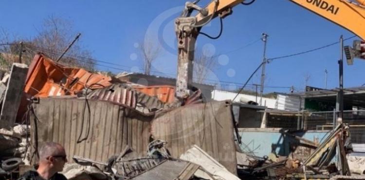 هدم منازل وبركسات في سلفيت