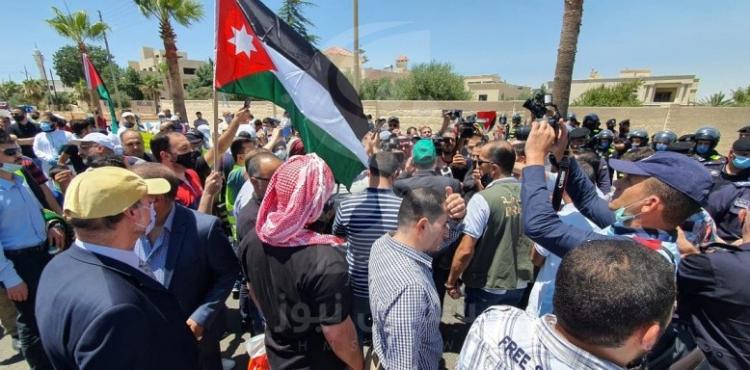 وقفة أمام السفارة الأمريكية بالأردن