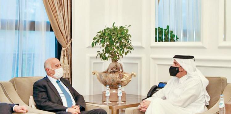جبريل الرجوب ووزير الخارجية القطري.jpg