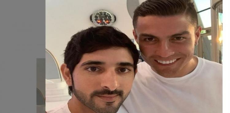 كريستيانو رونالدو مع ولي عهد دبي
