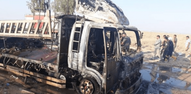 غارة على جماعة الحشد الشعبي