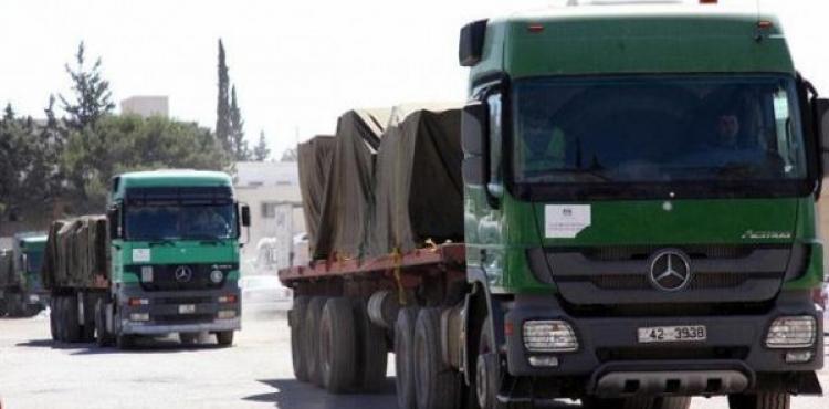 قافلة مساعدات أردنية
