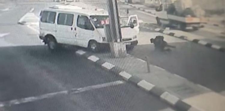 لحظة دهس جندي