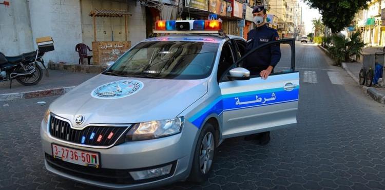 حظر التجول شرطة غزة الشرطة سيارة