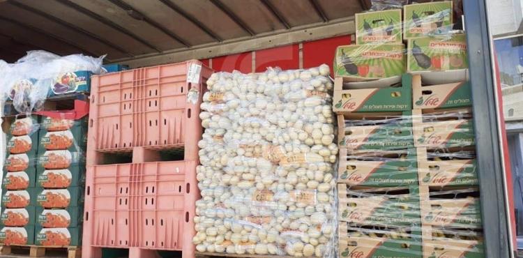 ضبط خضار وفواكه مهربة من إسرائيل