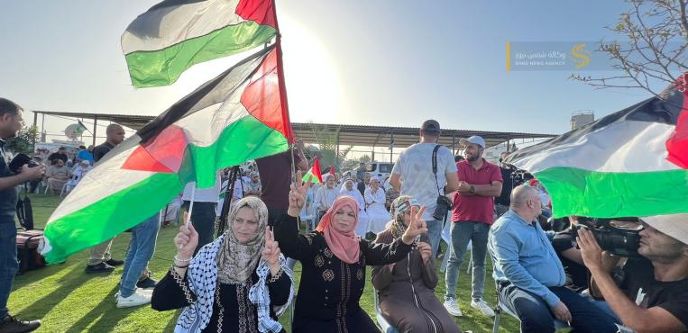الفصائل الفلسطينية تنظم مهرجانًا بعنوان "لا لاقتحامات المسجد الأقصى" في مخيم ملكة شرق غزة