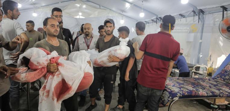 شهداء وجرحى في قصف إسرائيلي لمنزل عائلة غراب في المخيم الجديد شمال النصيرات