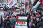 خلال المظاهرة في لندن تنديداً بالعدوان وتضامناً مع أهالي قطاع غزة.jpg