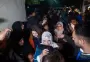 المسافرون الفلسطينيون العائدون إلى قطاع غزة.