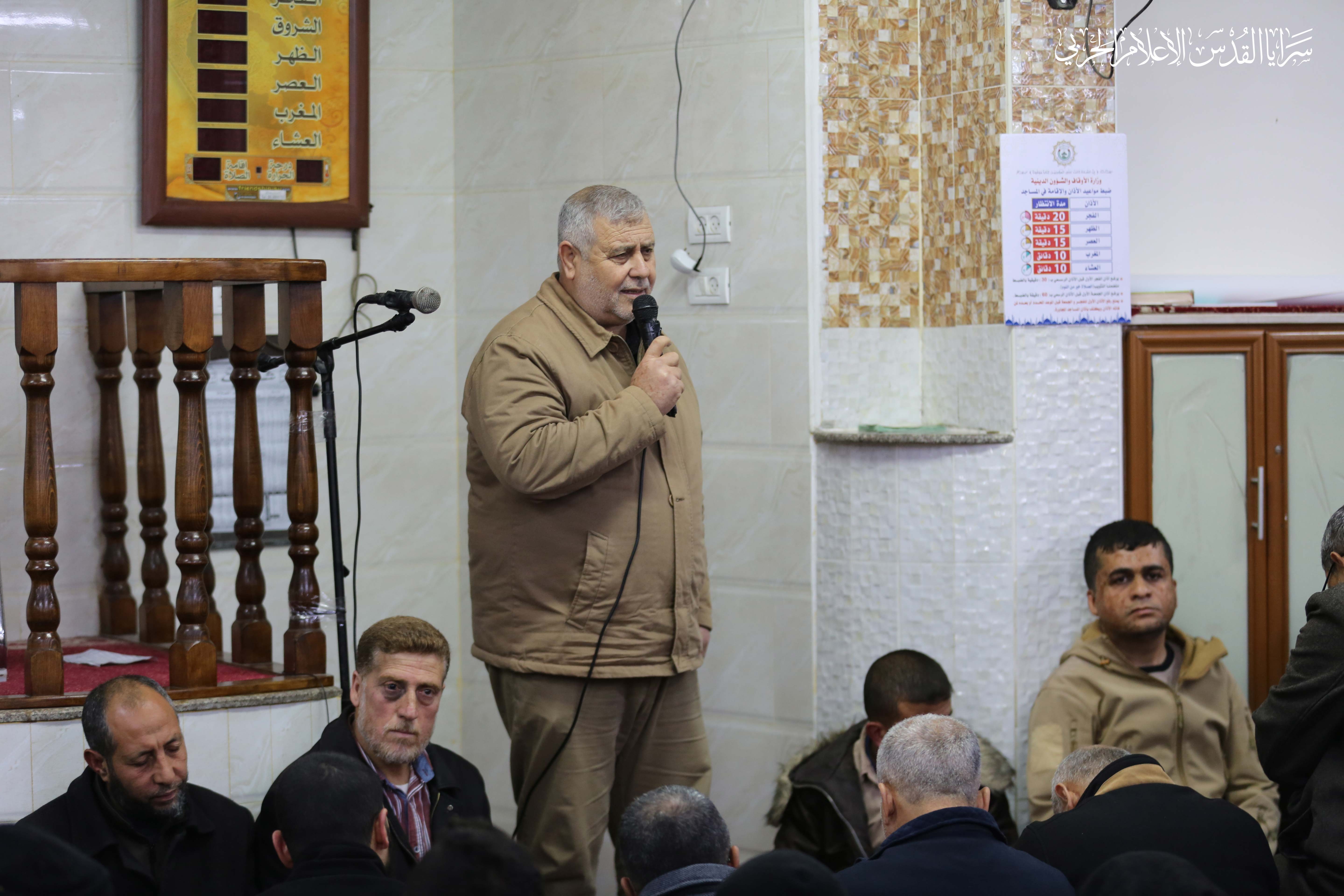 سرايا القدس تودع فقيدها المجاهد «عادل مقبل».jpg