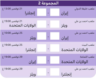 موعد مباريات كأس العالم 2022 في قطر بالتوقيت العربي  2.png