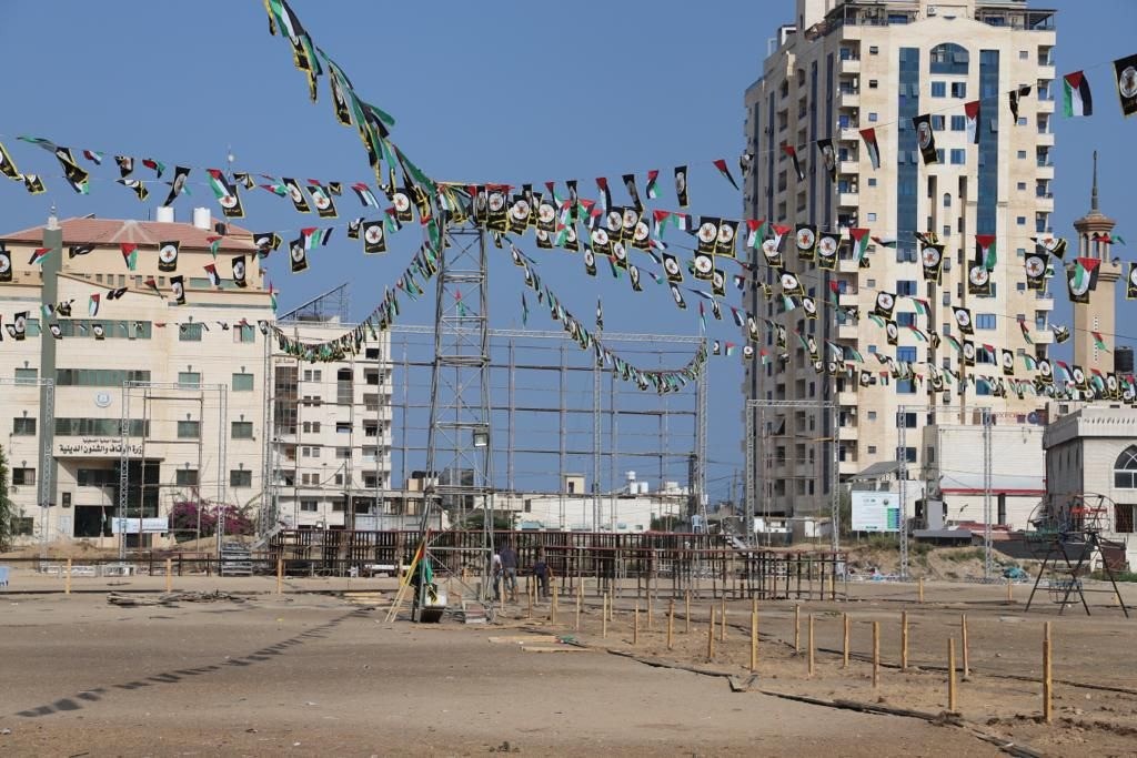 تجهيزات حركة الجهاد الإسلامي للانطلاقة الـ 35.jfif