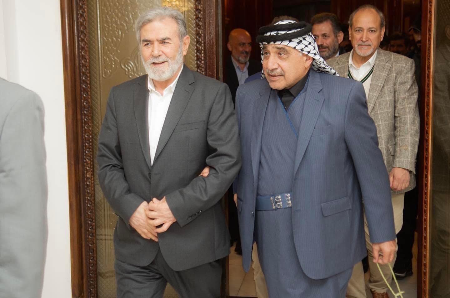 الأمين العام لحركة الجهاد الإسلامي القائد زياد النخالة في زيارة إلى العراق تلبية لدعوة رسمية.jpg