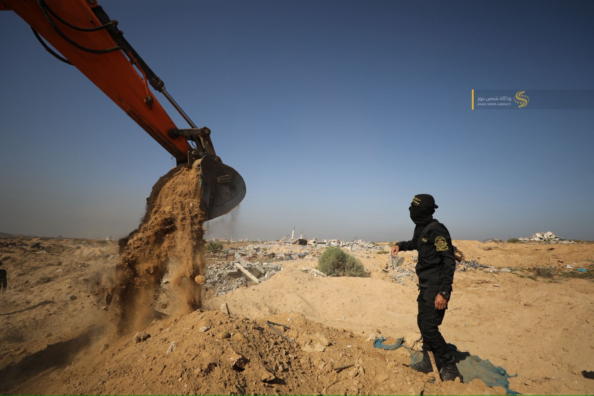 بالصور تواصل عمليات البحث عن جثة إسرائيلية محتجزة لدى المقاومة شمال النصيرات