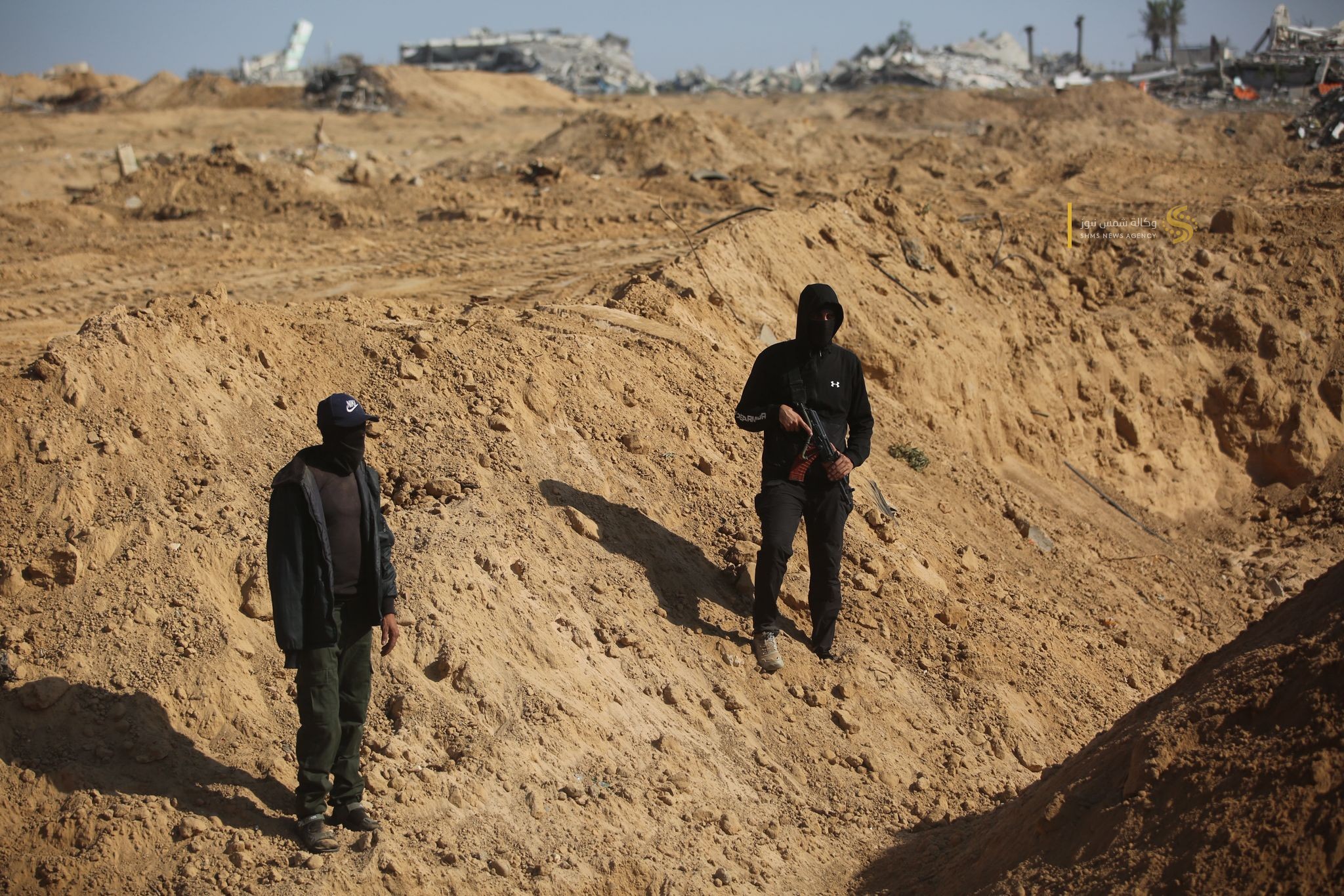 بالصور تواصل عمليات البحث عن جثة إسرائيلية محتجزة لدى المقاومة شمال النصيرات