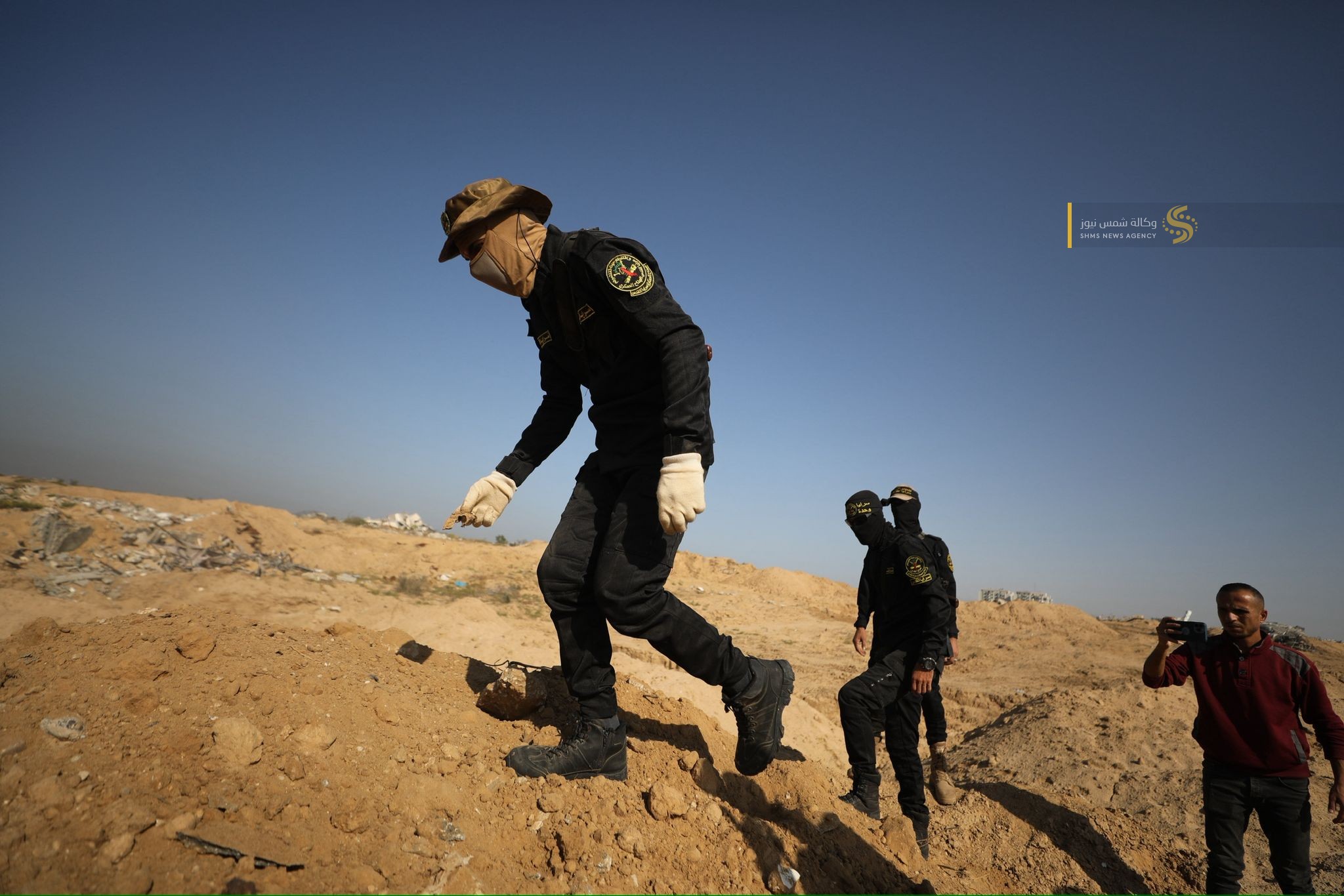 بالصور تواصل عمليات البحث عن جثة إسرائيلية محتجزة لدى المقاومة شمال النصيرات