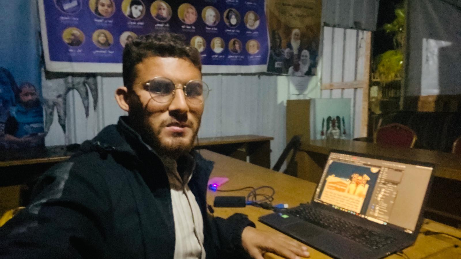 في مركز التضامن الإعلامي بمواصي خانيونس