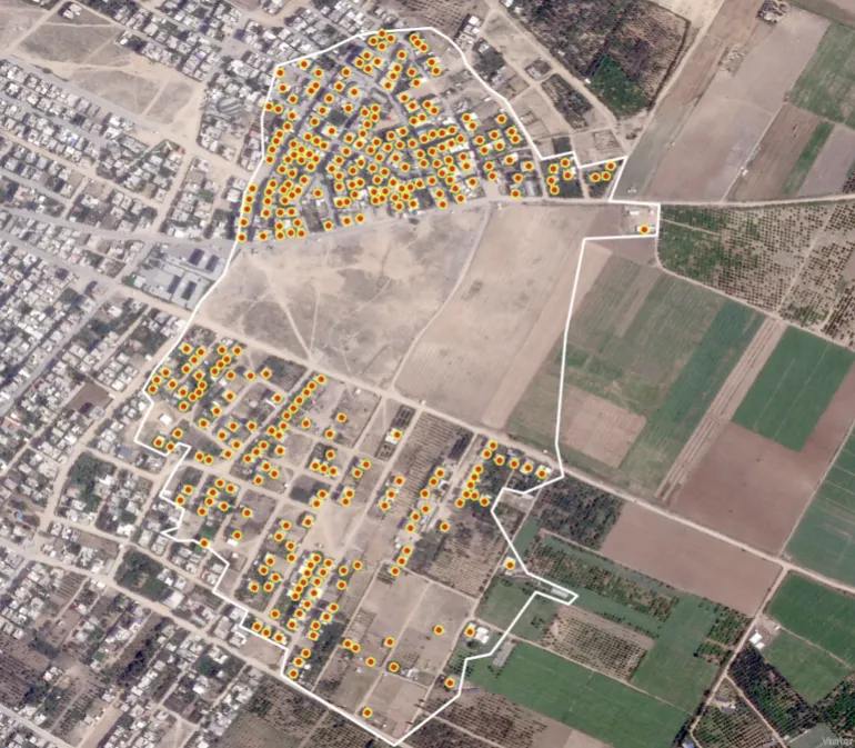 بالصور أقمار صناعية تكشف إزالة إسرائيل أنقاض مئات المنازل في بيت حانون شمال غزة